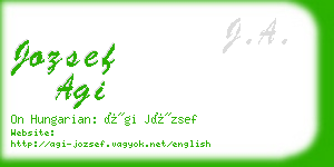 jozsef agi business card